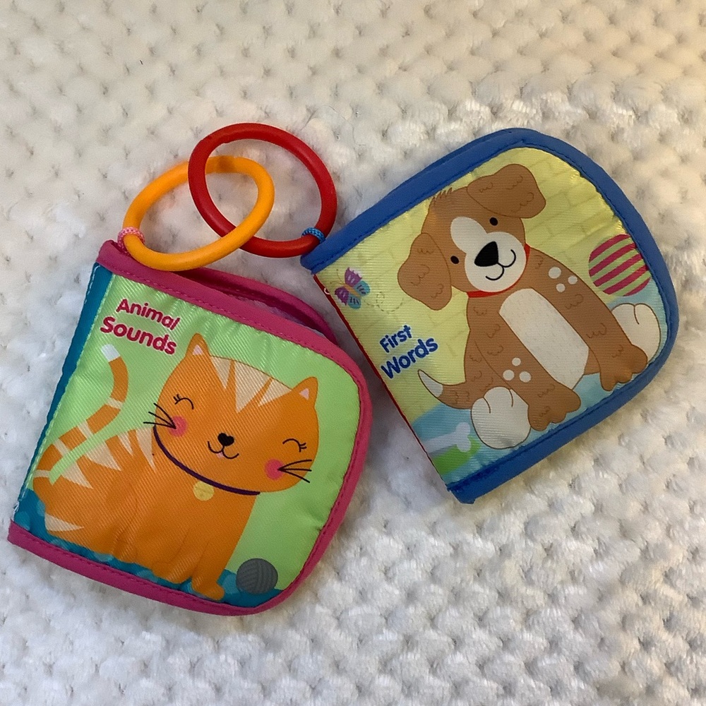 Kids Books Soft Baby Books Set Animal Sounds & First Words